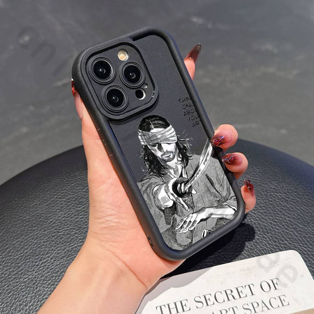 Classic V-Vagabond S-Samurai Silicone Case For iPhone 13 11 15 17 12 14 16 Pro Max 17 Air Plus Shockproof Soft Protective Cover