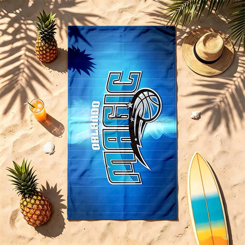 Orlando Magic (5) Theme Beach Towel Sand Resistant Soft And Comfortable Suitable For The Pool Camping Yoga And Diving A Travel
