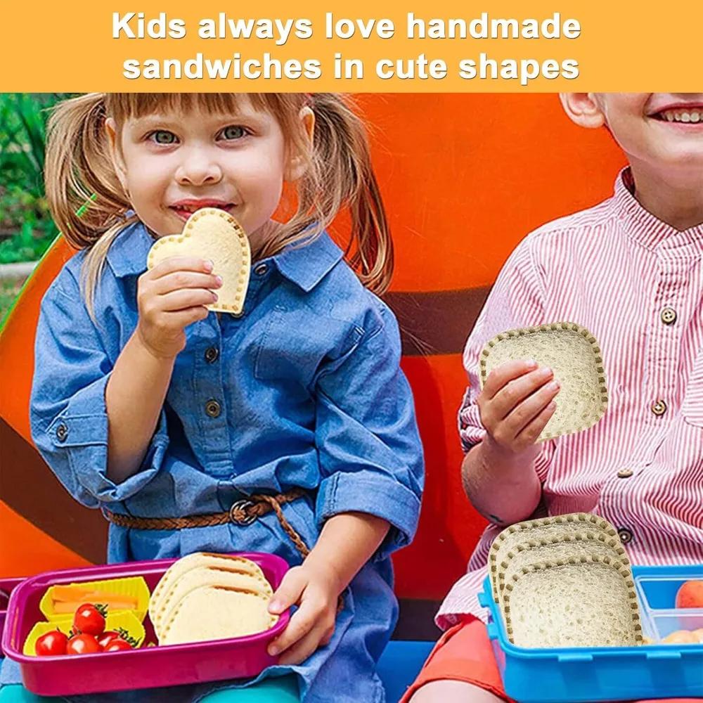 1 Stück Sandwichmaker Edelstahl Sandwichschneider Form für Kinder Frühstück Mehrere Formen Sandwichversiegler Sandwichwerkzeuge