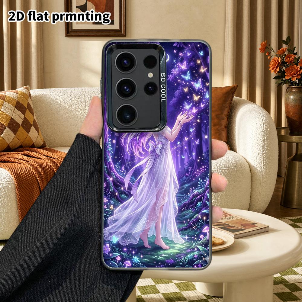 Phone Case: 2D Flat Samsung Galaxy A34 A35 M05 M06 S20 S22 S21 FE Plus 5G Protective Case, Couple Style, Fairy Girl, Christmas and Halloween Gifts