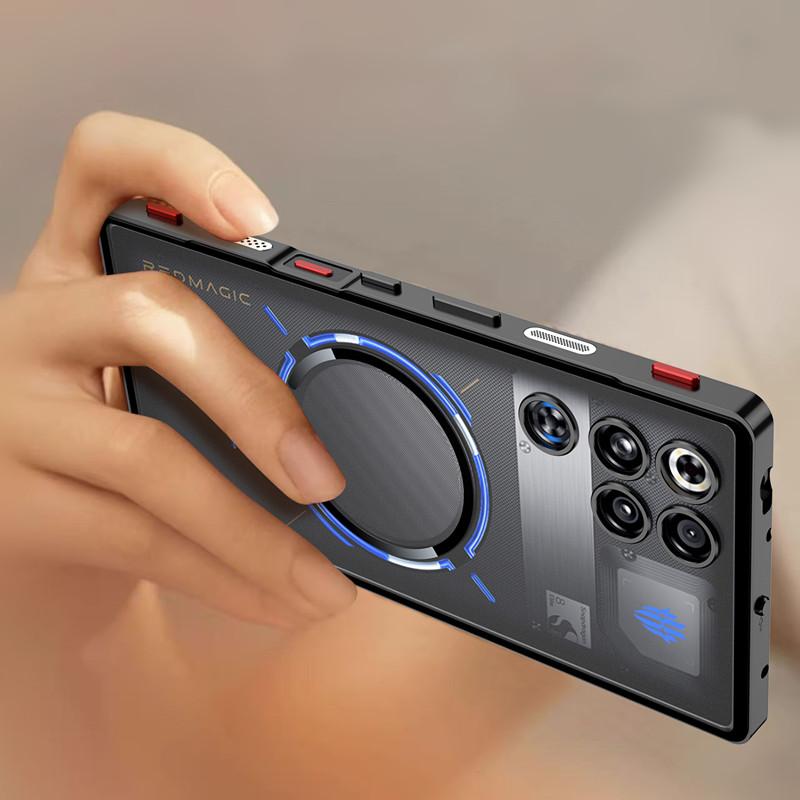 Luxury Phone Case for RedMagic 11 Pro+ Red Magic 11 Air Anti-drop Alloy Frame Transparent PC Back Cover