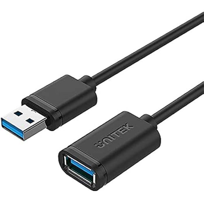 Câble USB D'extension - UNITEK - Y-C459GBK - 2m - USB 3.2 Gen 1 - Noir