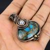 Copper Neon Apatite Pendant Gemstone Jewelry,  999 Copper Wire Wrapped Handmade Pendant, Latest Design Jewelry