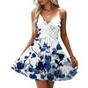 Women's Fashion Casual V Neck Casual Straps Sleeveless Floral Print Dresses