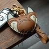 Fox Original Design Fox Leather Handmade Car Key Bag Pendant Personalized Niche Gift Keychain
