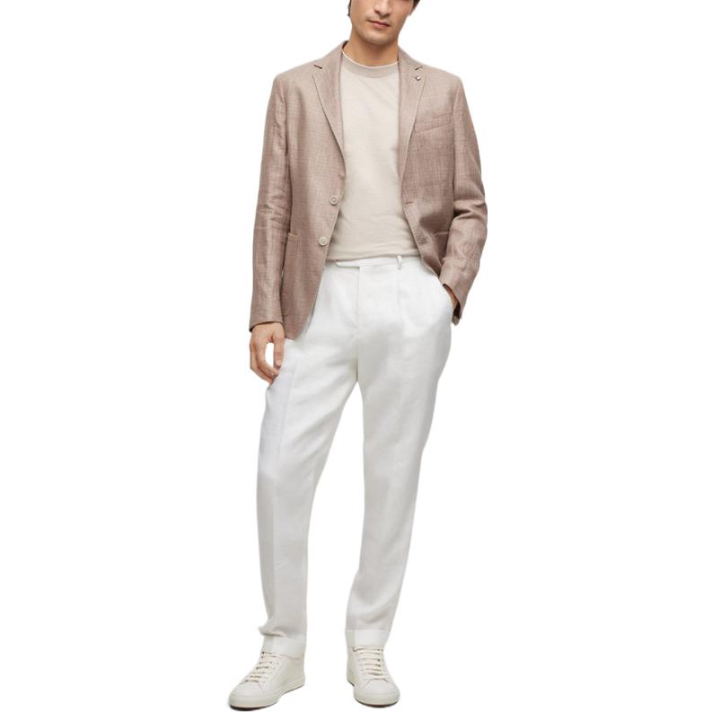 Hugo Boss T Shirts Men's Beige Crew Neck 50486238-217
