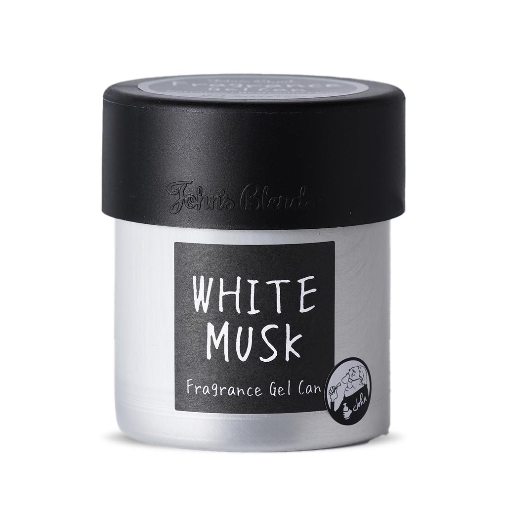 Blend Car Air Gel White 85g John's Freshener, Can, Musk, (OA-JON-38-1)