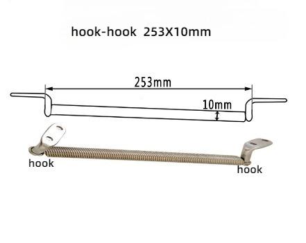 1PC boat hatch spring support Marine Hardware Stainless Steel Hatch Lid Adjuster Spring Boat hatch Holder Top Mounting Bar