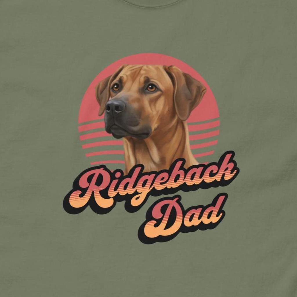 Rhodesian Ridgeback Dad T-Shirt : Funny Ridgeback Dad t shirt