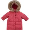 New Girls'cotton-Padded Clothes Children Thickened Keep Warm Pure Color Cute Coat