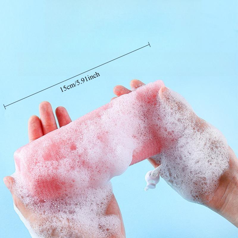 2Pcs Hanging Thickened Shower Gel, Facial Wash, Handmade Soap Foaming Net Bag for Bathroom Supplies