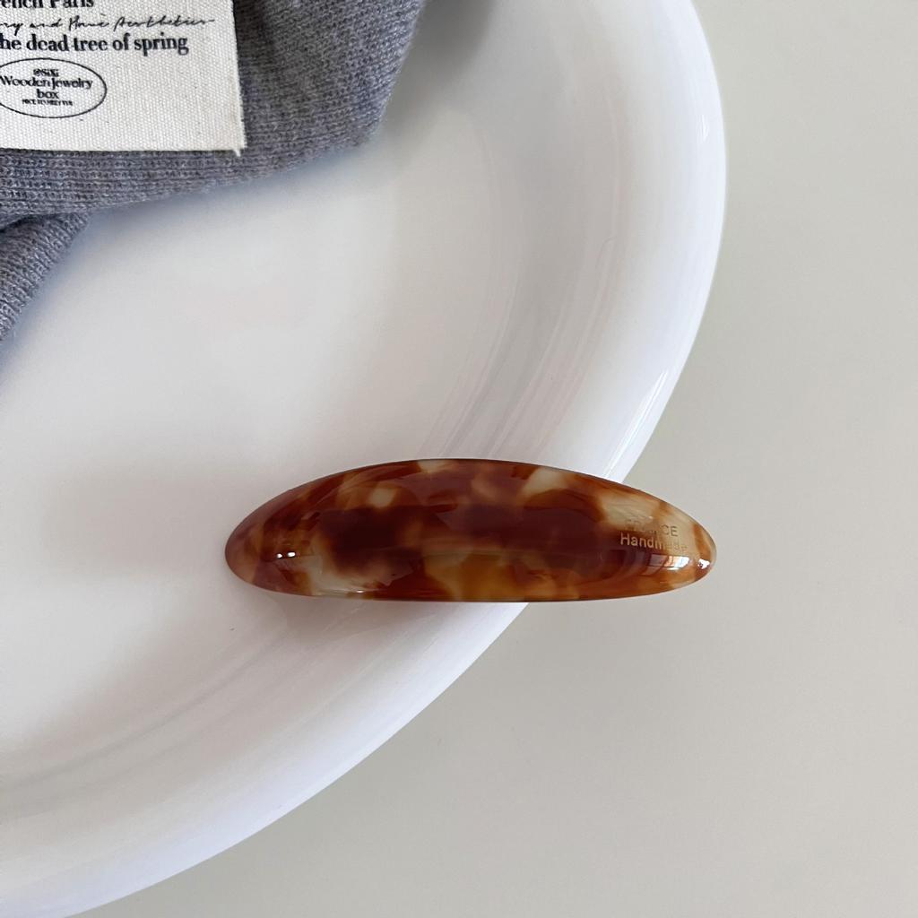 Exquisite Retro Leopard Hairpins Spring Clip Colorful Acetate Clips for Women Elegant Barrettes Fashion Hair Accessories