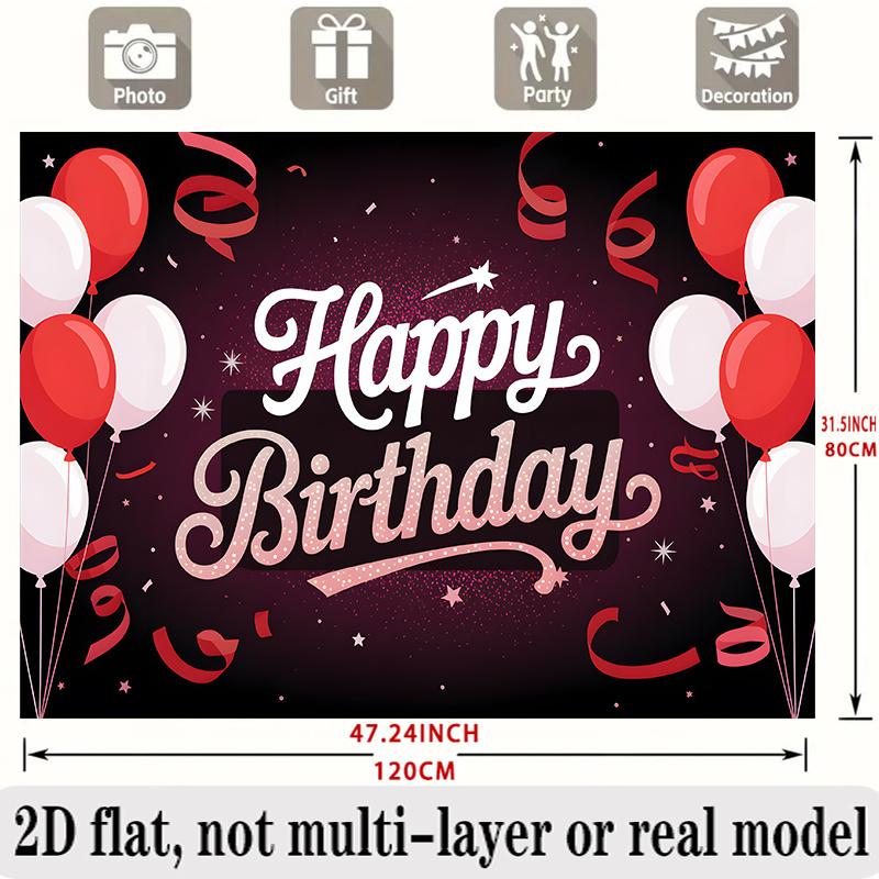 Party Backdrop Flat Event Photo Background Birthday Event Decor