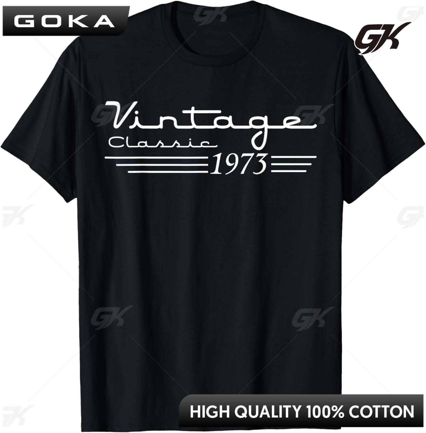 1973 Vintage Birthday Retro Limited Edition Men Woman Clothes TShirt Unisex Summer Streetwear Tops Print on Demand Shirt S