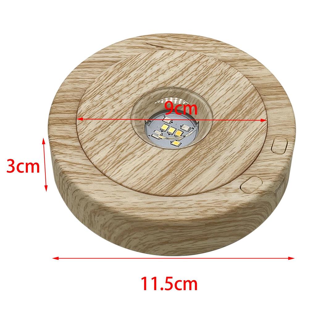 Rotating Display Stand Watches 360 Degree with LED Lights Revolving Platform for Crystals Glass Led Rotating Display Stand