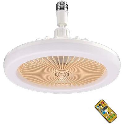 Ceiling Fans with Lights, 30W Ceiling Fan with Lamps, Remote Control Small Ceiling Fan Light (Color : Yellow)