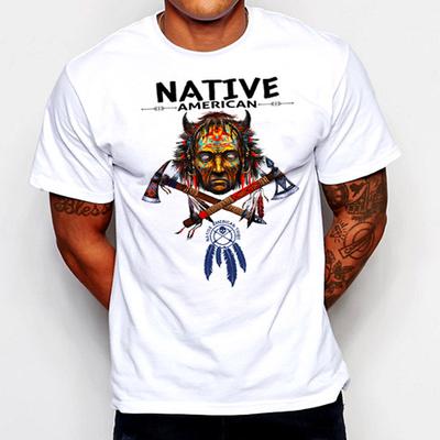 Původní Američan Indián Válečník Lebka Západní Tomahawk navajo sioux nové Unisex Tričko