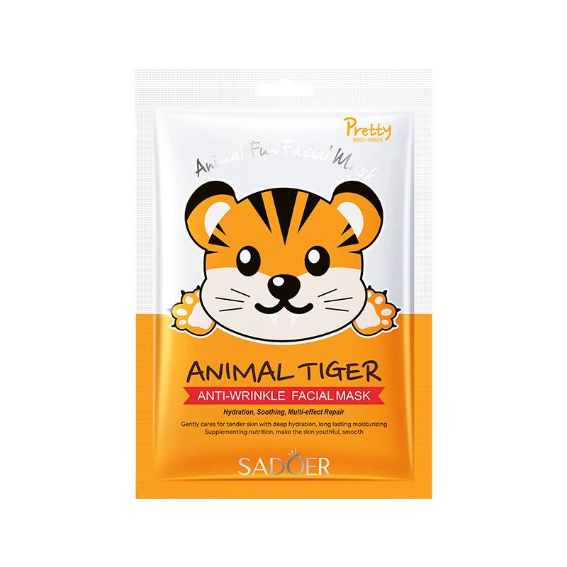 SADOER Animal Pattern Mask Brightens and Moisturizes Skin.