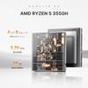 BOSGAME E2 Mini PC with Windows 11 AMD Ryzen 5 16GB DDR4 512GB NVMe 4K USB Gen RJ45 and Triple Display Pro, 3550H, RAM, M.2 SSD, HD, 3.2 1, Wi-Fi 5,
