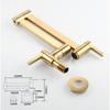 Brass Double Switch Basin Faucet Kitchen In-Wall Foldable Single Cold Tap Mop Sink Extension Pot Filler Faucet Gold Black Chrome