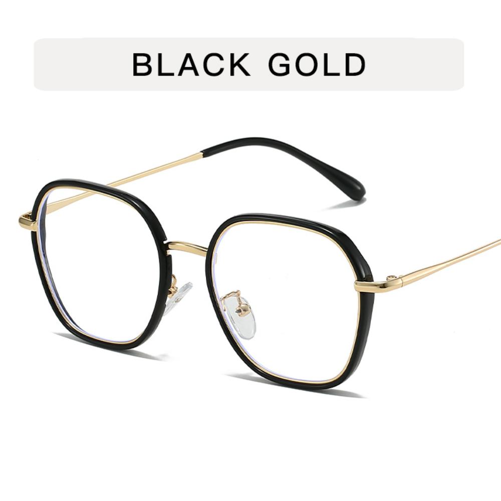 Glasses Polygon Frames Eyewear Transparent Blue Light Glasses For Men Digital Devices Women