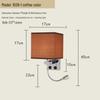 USB Charging European Style LED Wall Lamp for Indoor Use - Ideal for Hotels and Bedrooms