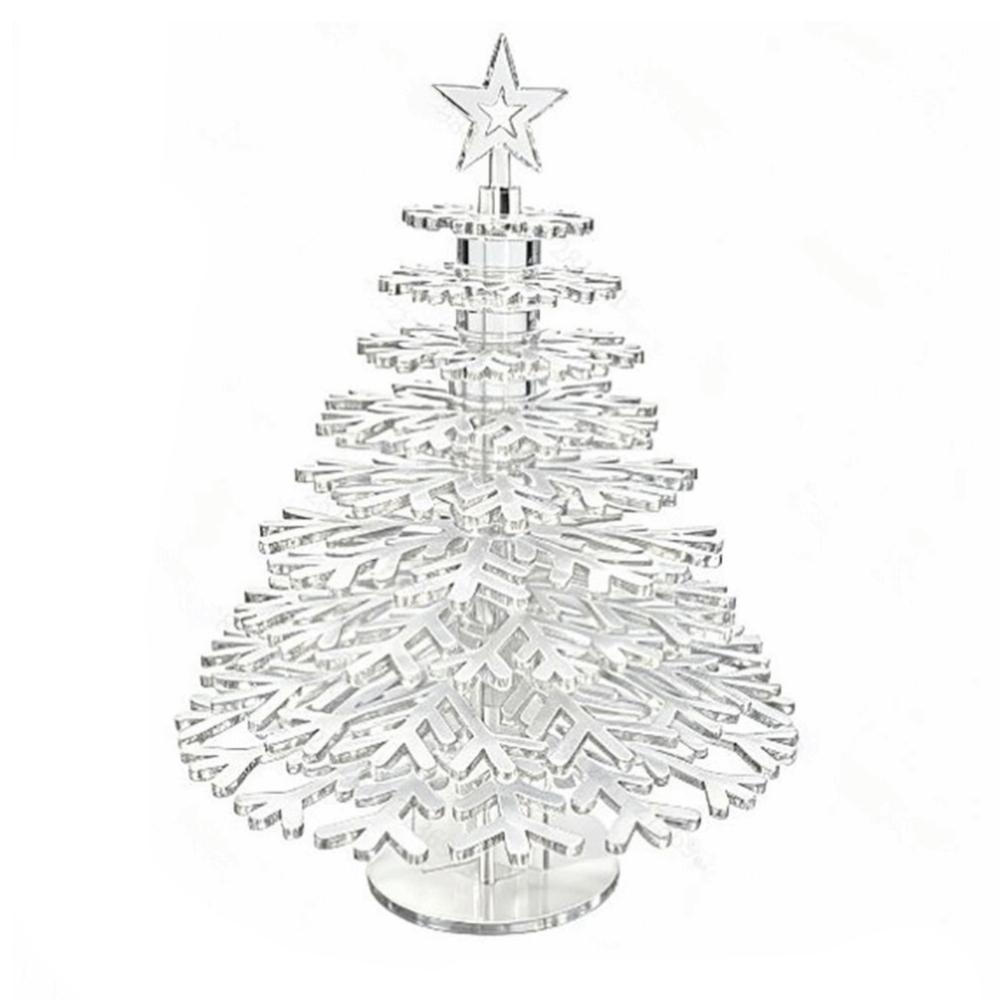DIY Desktop Xmas Tree Transparent Tabletop Decoration Decorative Christmas Tree Desktop Ornament
