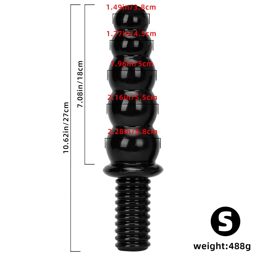 Masturbateur portatif Plug Anal jouet sexuel dilatateur Anal gode Fisitng pénis noir esclave BDSM Plug queue 18 +
