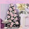 Stunning 14.5cm Christmas Decor Glittering Floral Wreath For Doors And Windows