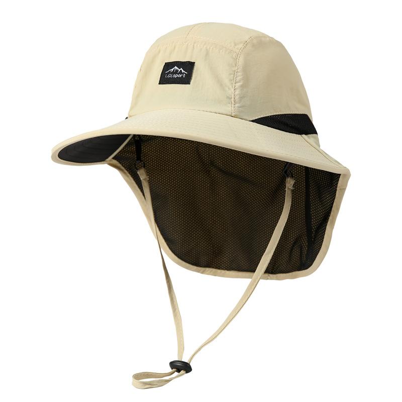 

Sunscreen bucket hat men s summer UV protection outdoor hiking hat women s big brim neck shade fishing hat M（56-58cm）