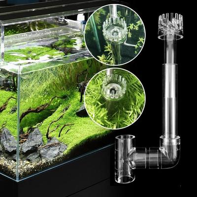 Surface Aquarium Water Plant Tank Filter Water Plant Acrylic Lily Pipe Spin  Fish Tank Accessories