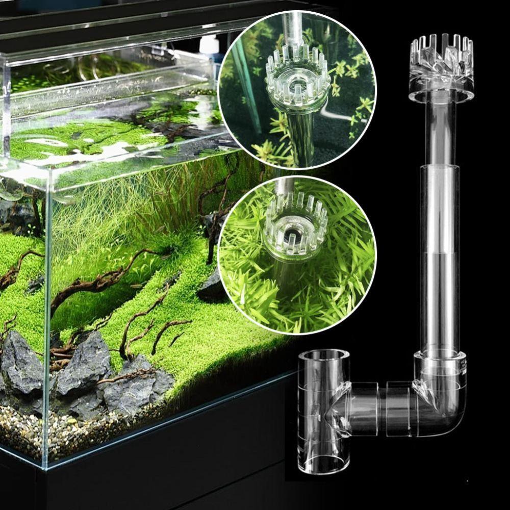 Surface Aquarium Water Plant Tank Filter Water Plant Acrylic Lily Pipe Spin Fish Tank Accessories
