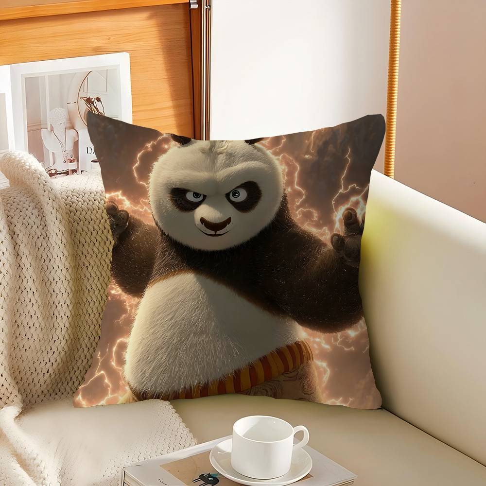 Kung Fu Panda Office Cushion Pillowcase Car Cushion Cover45X45CM Lumbar Pillowcase Sofa Pillowcover