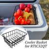 Freezer Metal Wire Basket Hanging Rack Organizer Bin for Refrigerator Shelves Freezer Container Wire Basket Kitchen Accessories
