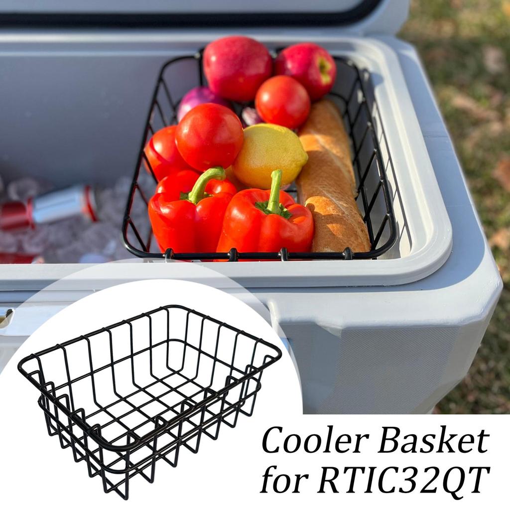 Freezer Metal Wire Basket Hanging Rack Organizer Bin for Refrigerator Shelves Freezer Container Wire Basket Kitchen Accessories