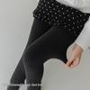 Matte Grey Cotton Leggings with Thin Fleece, 140-200g, Slimming Pantyhose for Spring & Autumn.