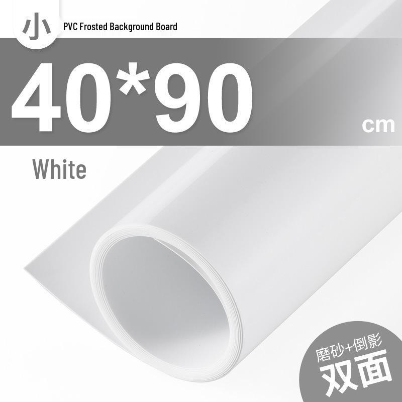 White Frosted PVC Photography Background Board - Waterproof Gray Reflective Cloth