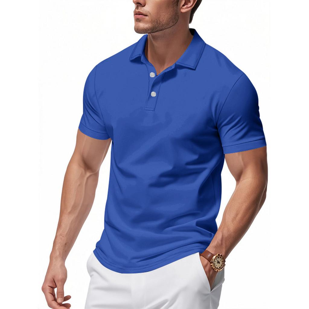 Men's Summer Leisure Culture Breathable Short Sleeved Shirt Top