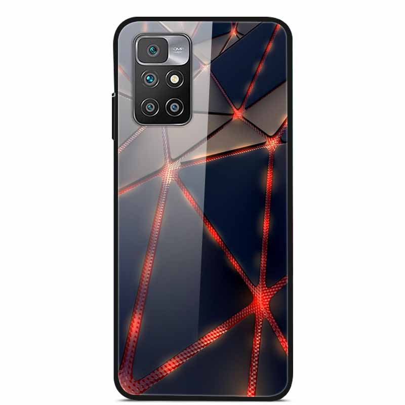 For Redmi Note 10 Pro Cases Note10T Tempered Glass Hard Back Cover for Xiaomi Redmi Note 10 5G / Note 10T Phone Case Capa Fundas