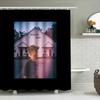 Vintage Gothic Horror Movie Poster Shower Curtain Spooky Halloween Decor Bathroom Set Dark Aesthetic Film Fan Gift Home Decor