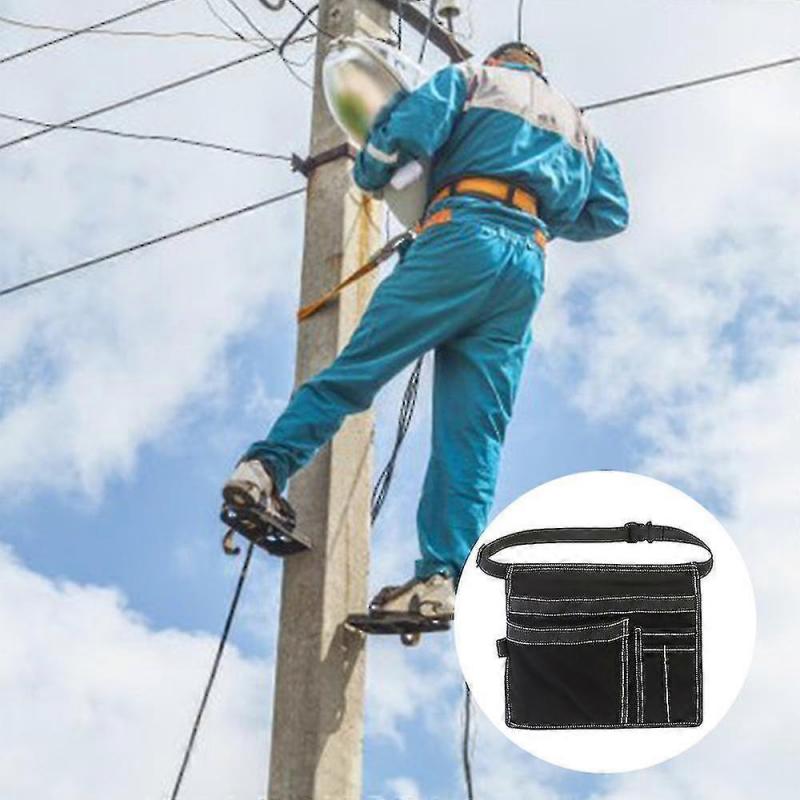 5-pocket Single Side Tool Belt Pouch/ Apron For S, Garr And Builders, Durable Construct, Adjable Belt - PW
