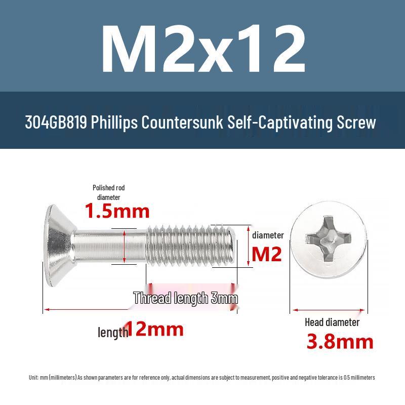 Yigu 304 Edelstahl Sicherungsschrauben M3 M4 M5