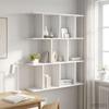 Wall Shelf White 102 X 20 X 96 Cm Engineered Wood