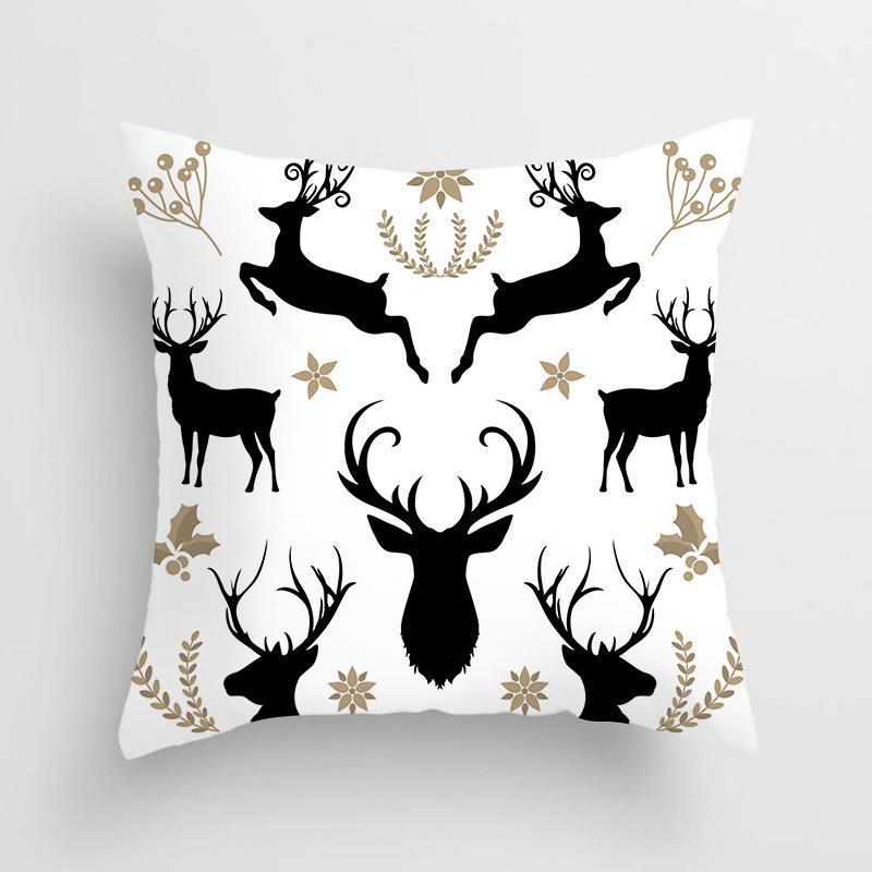 Europäischer und Amerikanischer Weihnachtsmann Weihnachtsbaum Kissenbezug Kissenbezug Druck