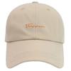 English CZ263 [White Fang] Hat, Cap, Bicolor, Letters, Casual, Stylish, Outdoor, Men's, Women's, (Beige)