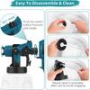 Electric Spray Gun 850W High Power Paint Sprayer Home DIY UK/US/EU Plug Auto Furniture Steel Coating Airbrush with 3 Nozzles