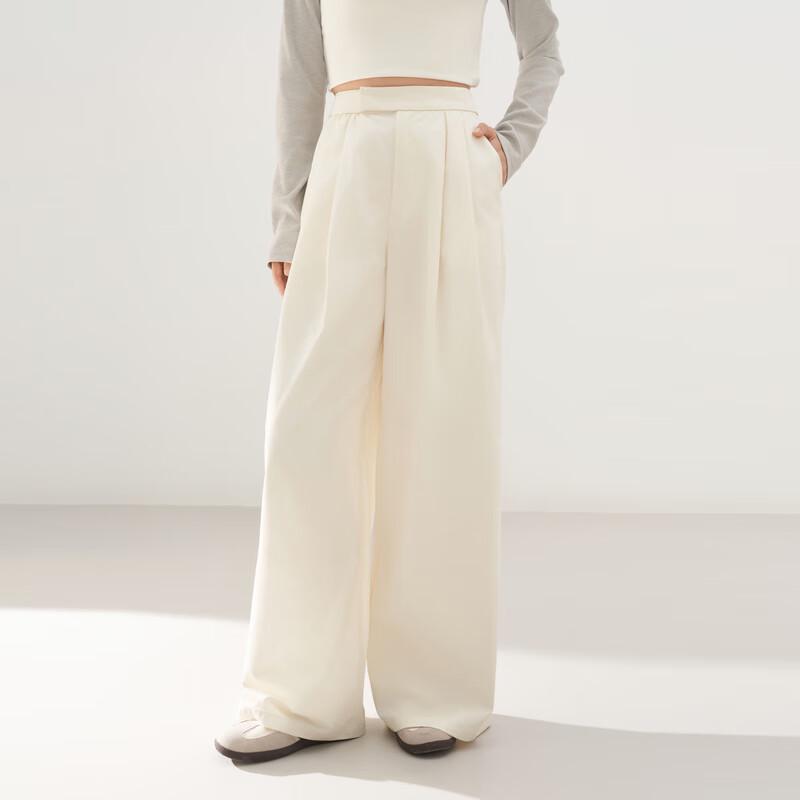 LED'IN Women's 2025 Spring Straight-Leg Casual Suit Pants