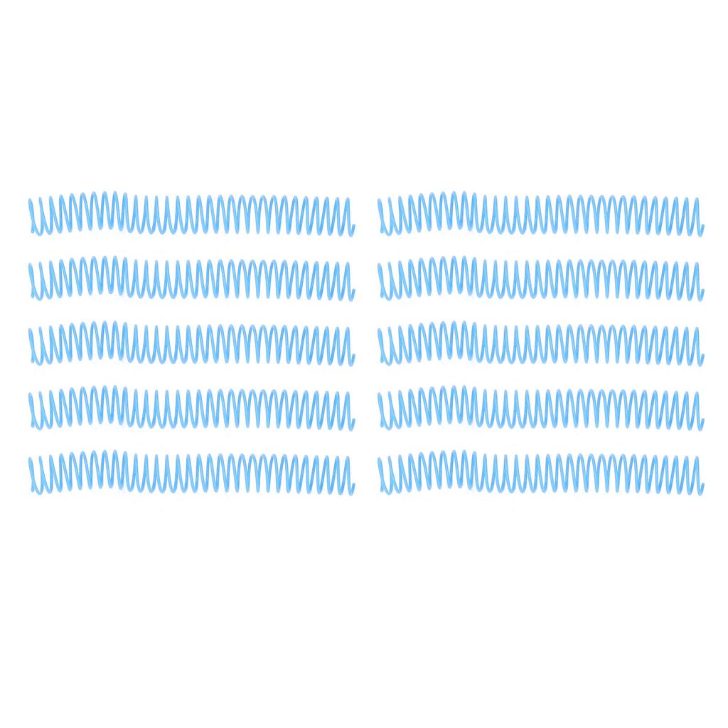 10Pcs Spiral Binding Coil Large Capacity Spine Comb 31mm Inner Diameter 30 Holes Set Kit