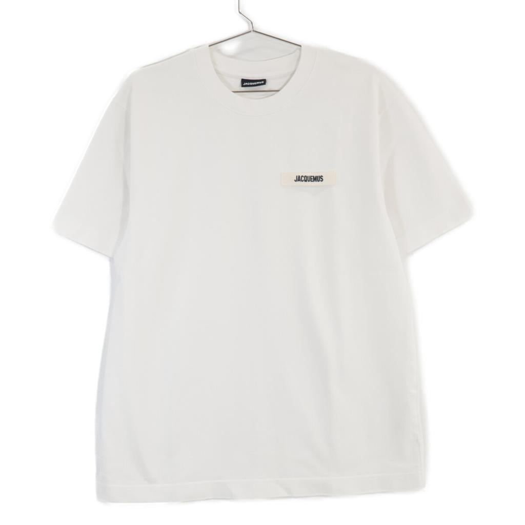 JACQUEMUS White LE TSHIRT GROSS GRAIN T-Shirt tops L whiteUsed