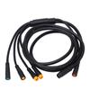 1 To 5 Electric Bike Cable Plastic Rubber Lithium Battery Cable Connectors Connect Controller Lamp